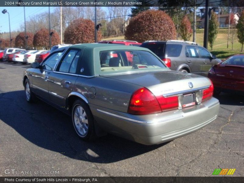 Spruce Green Metallic / Medium Parchment 2004 Mercury Grand Marquis LS