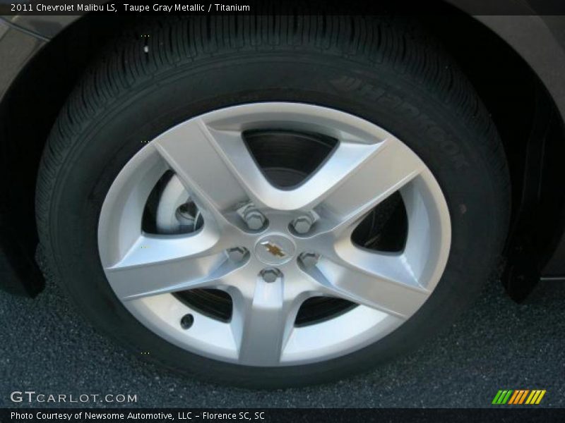 Taupe Gray Metallic / Titanium 2011 Chevrolet Malibu LS