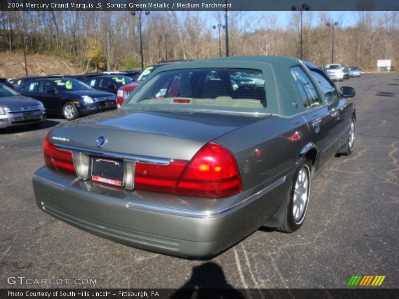 Spruce Green Metallic / Medium Parchment 2004 Mercury Grand Marquis LS