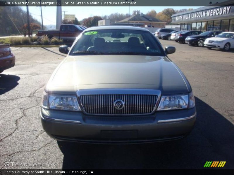 Spruce Green Metallic / Medium Parchment 2004 Mercury Grand Marquis LS
