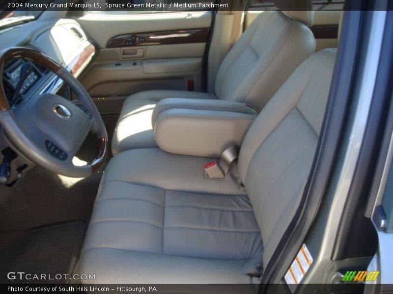 Spruce Green Metallic / Medium Parchment 2004 Mercury Grand Marquis LS
