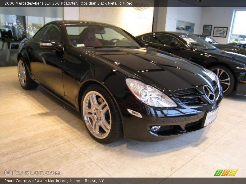 Obsidian Black Metallic / Red 2006 Mercedes-Benz SLK 350 Roadster