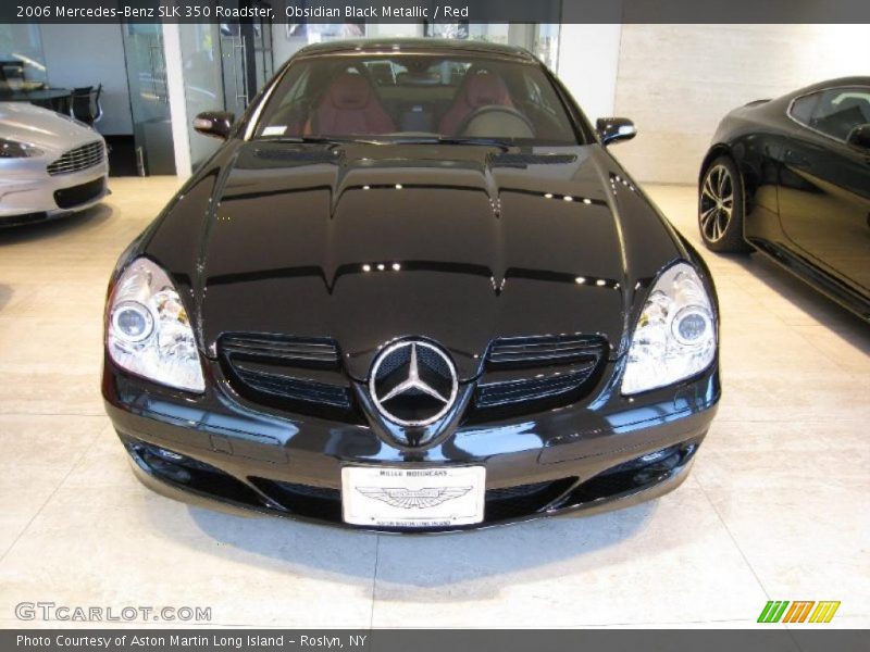 Obsidian Black Metallic / Red 2006 Mercedes-Benz SLK 350 Roadster