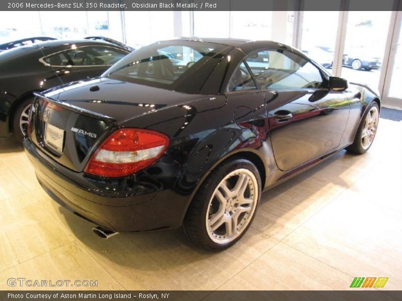 Obsidian Black Metallic / Red 2006 Mercedes-Benz SLK 350 Roadster