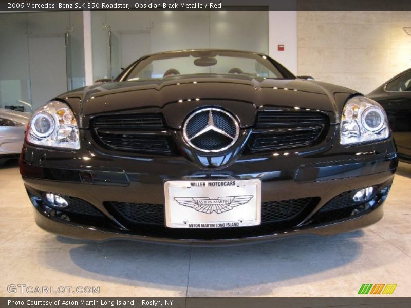 Obsidian Black Metallic / Red 2006 Mercedes-Benz SLK 350 Roadster