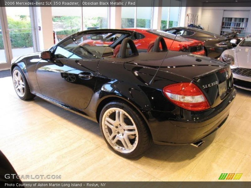 Obsidian Black Metallic / Red 2006 Mercedes-Benz SLK 350 Roadster