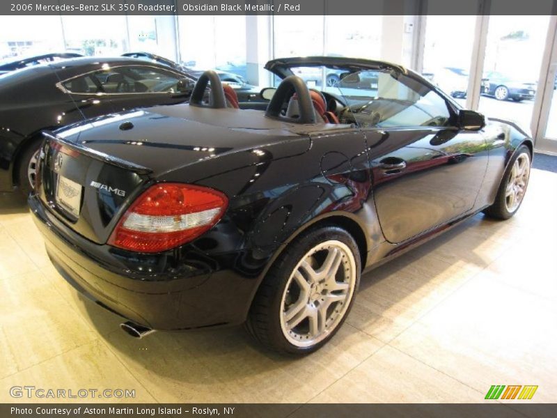 Obsidian Black Metallic / Red 2006 Mercedes-Benz SLK 350 Roadster