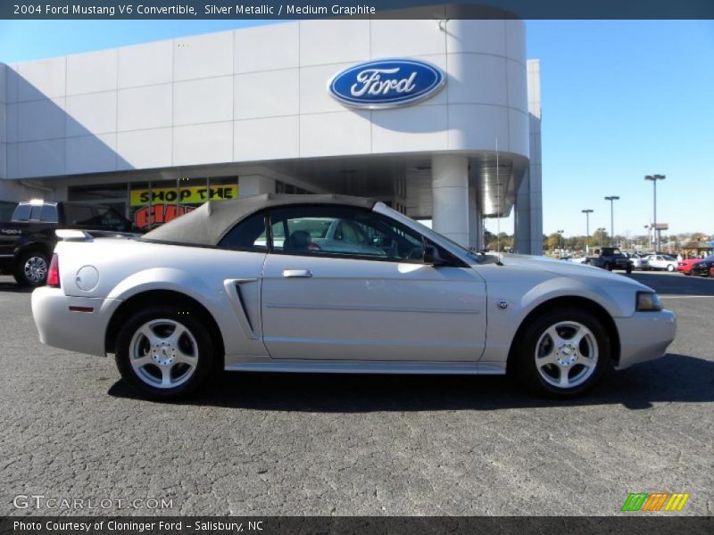 Silver Metallic / Medium Graphite 2004 Ford Mustang V6 Convertible