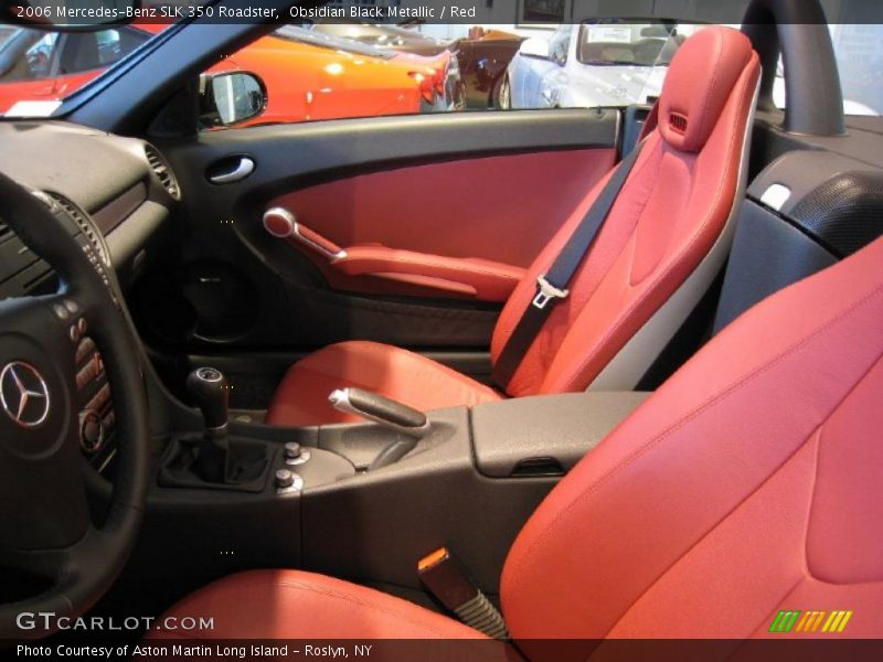 Obsidian Black Metallic / Red 2006 Mercedes-Benz SLK 350 Roadster