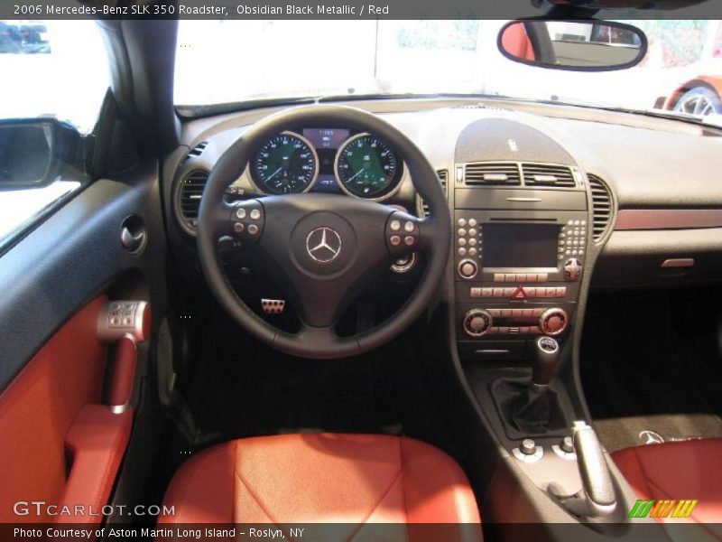 Obsidian Black Metallic / Red 2006 Mercedes-Benz SLK 350 Roadster