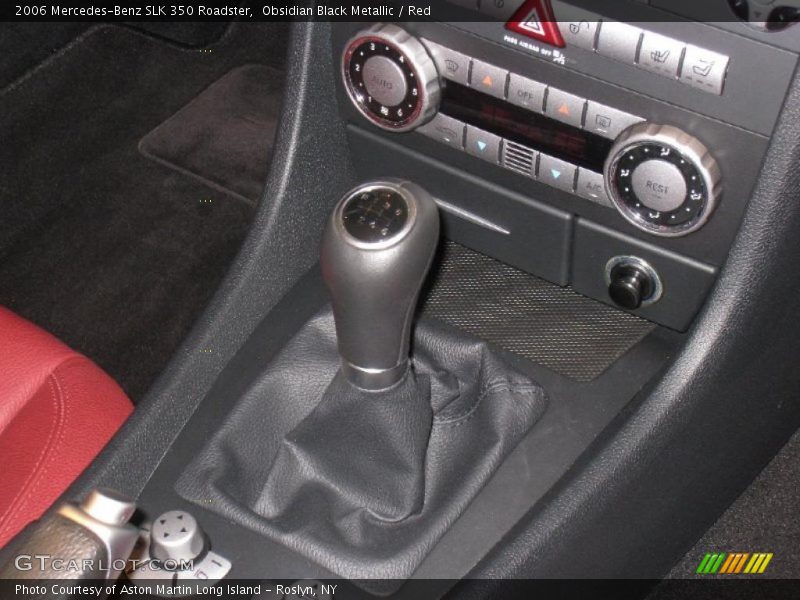 Obsidian Black Metallic / Red 2006 Mercedes-Benz SLK 350 Roadster