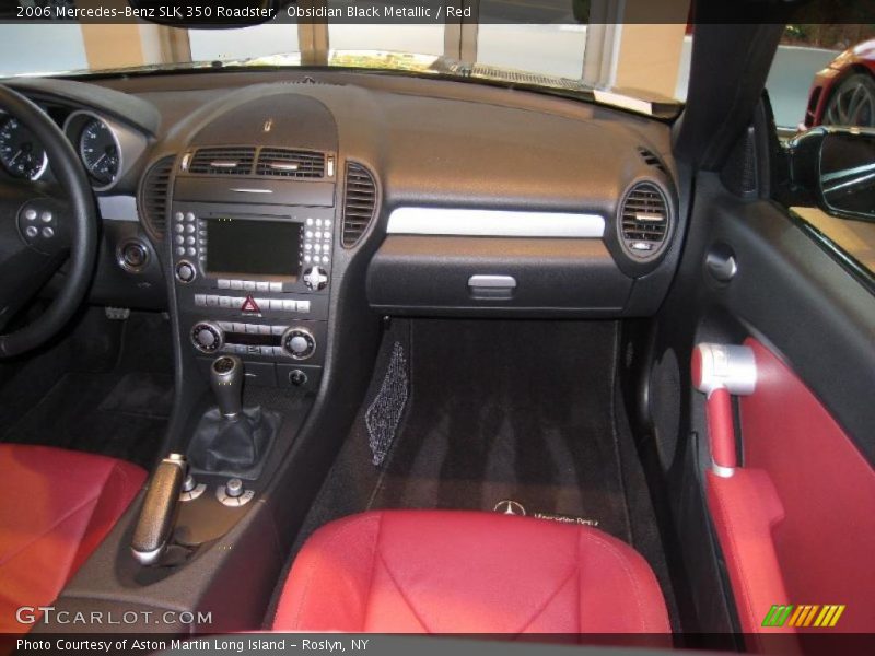 Obsidian Black Metallic / Red 2006 Mercedes-Benz SLK 350 Roadster