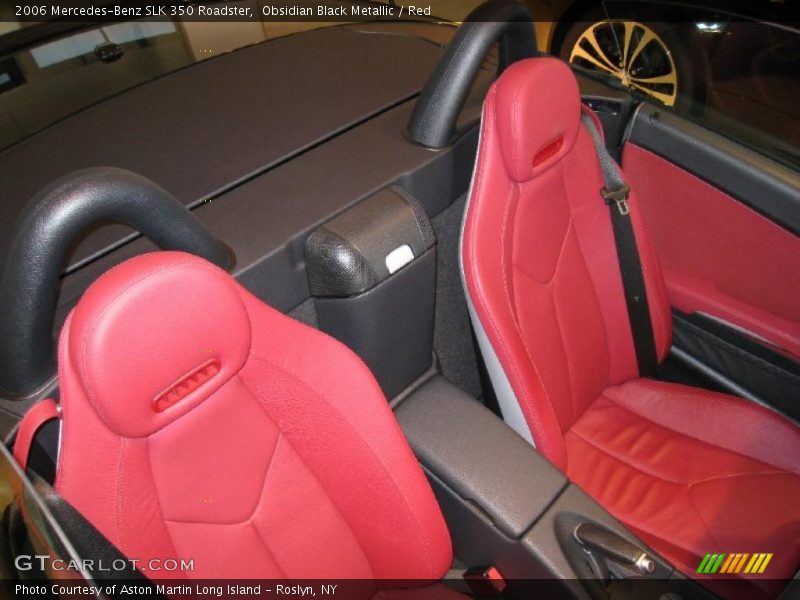 Obsidian Black Metallic / Red 2006 Mercedes-Benz SLK 350 Roadster