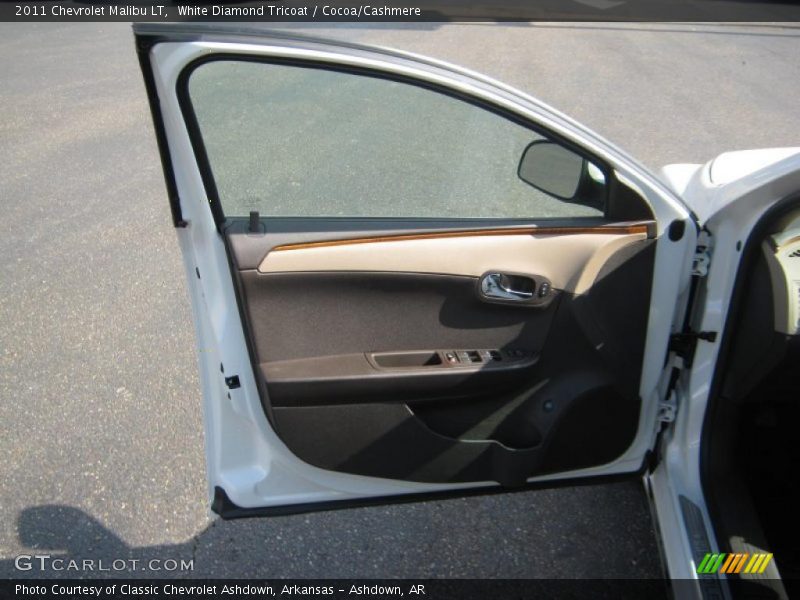 White Diamond Tricoat / Cocoa/Cashmere 2011 Chevrolet Malibu LT