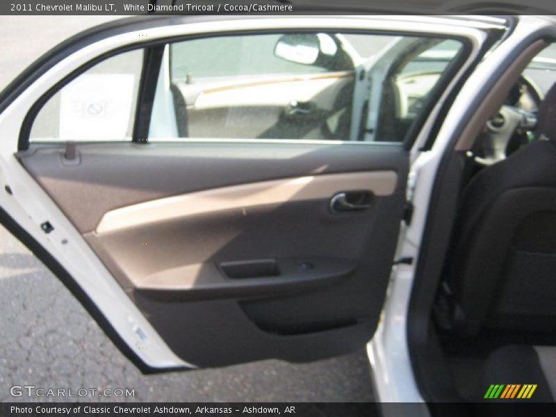 White Diamond Tricoat / Cocoa/Cashmere 2011 Chevrolet Malibu LT