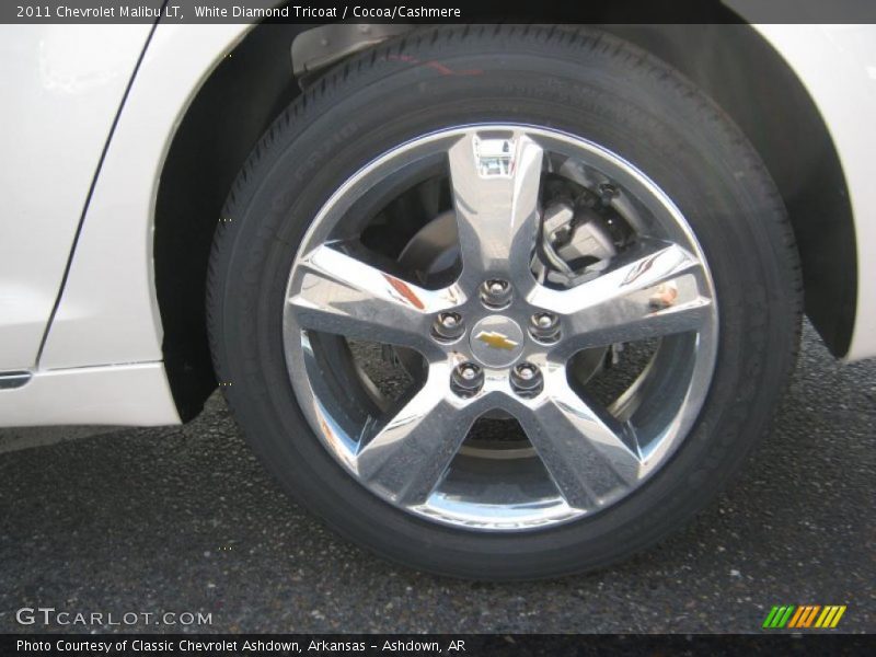 White Diamond Tricoat / Cocoa/Cashmere 2011 Chevrolet Malibu LT