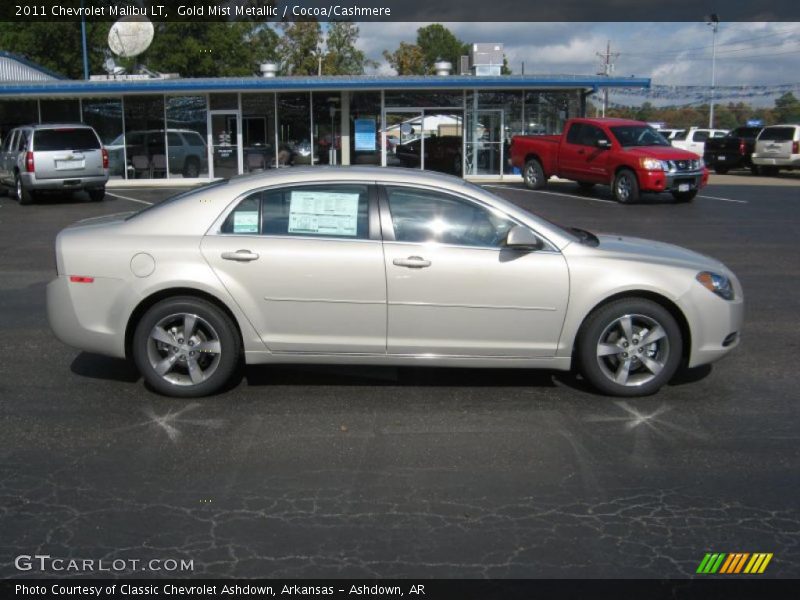 Gold Mist Metallic / Cocoa/Cashmere 2011 Chevrolet Malibu LT