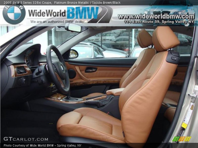 Platinum Bronze Metallic / Saddle Brown/Black 2008 BMW 3 Series 328xi Coupe