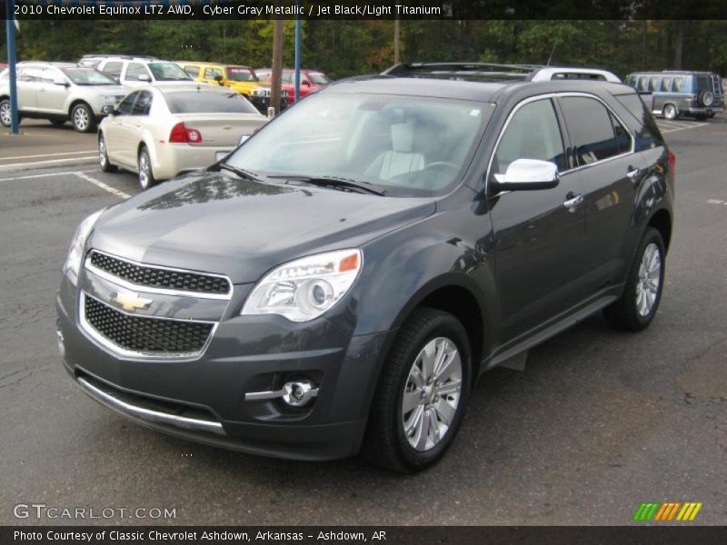 Cyber Gray Metallic / Jet Black/Light Titanium 2010 Chevrolet Equinox LTZ AWD