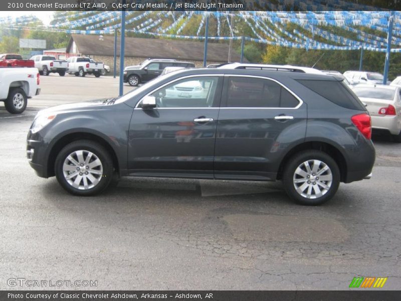 Cyber Gray Metallic / Jet Black/Light Titanium 2010 Chevrolet Equinox LTZ AWD