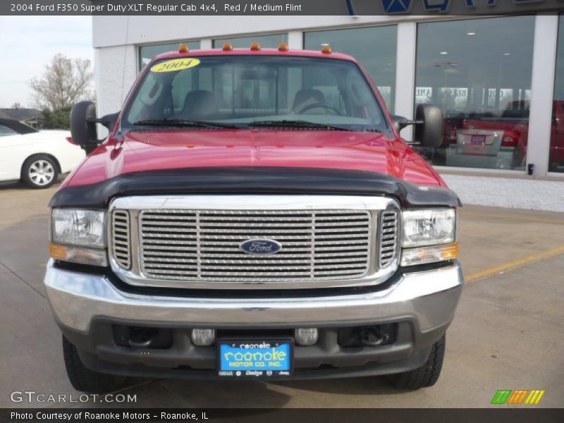 Red / Medium Flint 2004 Ford F350 Super Duty XLT Regular Cab 4x4