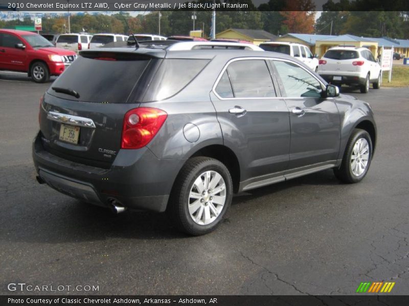 Cyber Gray Metallic / Jet Black/Light Titanium 2010 Chevrolet Equinox LTZ AWD