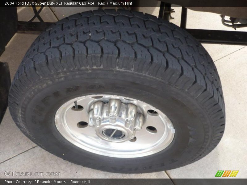 Red / Medium Flint 2004 Ford F350 Super Duty XLT Regular Cab 4x4