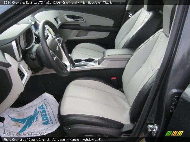  2010 Equinox LTZ AWD Jet Black/Light Titanium Interior