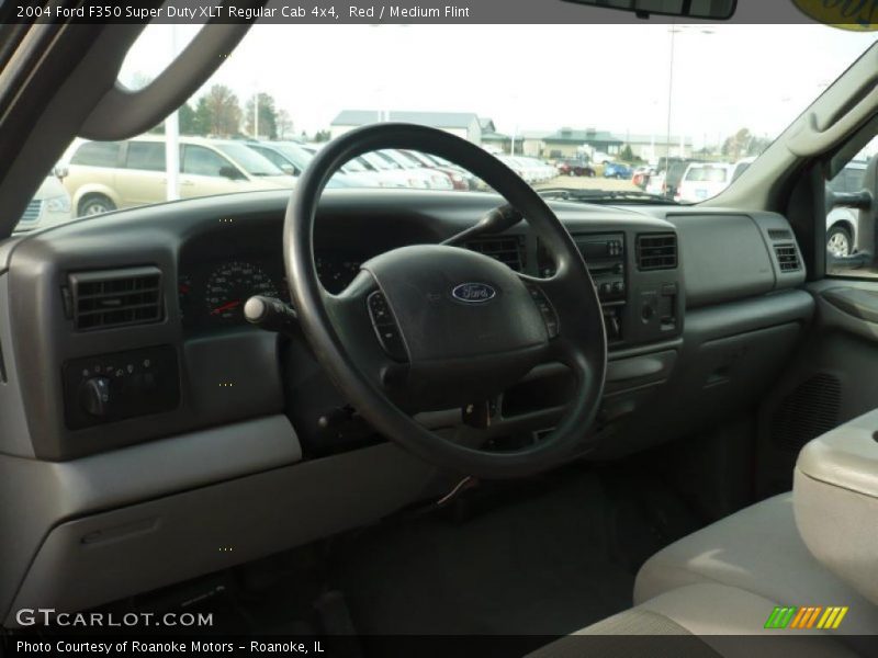 Red / Medium Flint 2004 Ford F350 Super Duty XLT Regular Cab 4x4