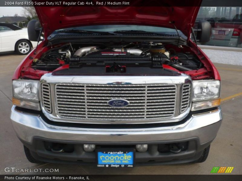 Red / Medium Flint 2004 Ford F350 Super Duty XLT Regular Cab 4x4