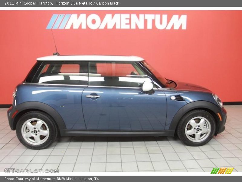 Horizon Blue Metallic / Carbon Black 2011 Mini Cooper Hardtop
