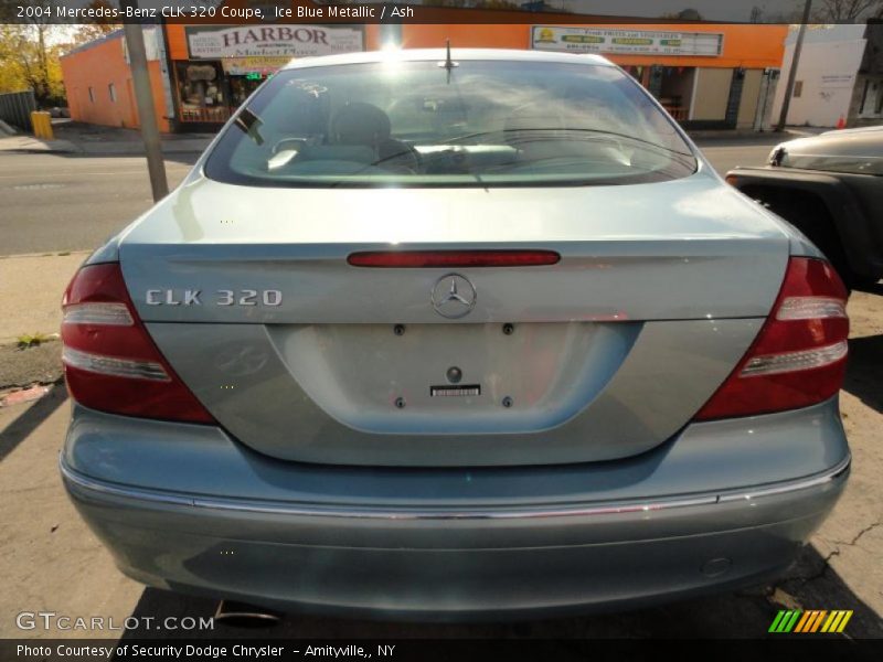 Ice Blue Metallic / Ash 2004 Mercedes-Benz CLK 320 Coupe
