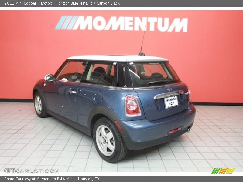 Horizon Blue Metallic / Carbon Black 2011 Mini Cooper Hardtop