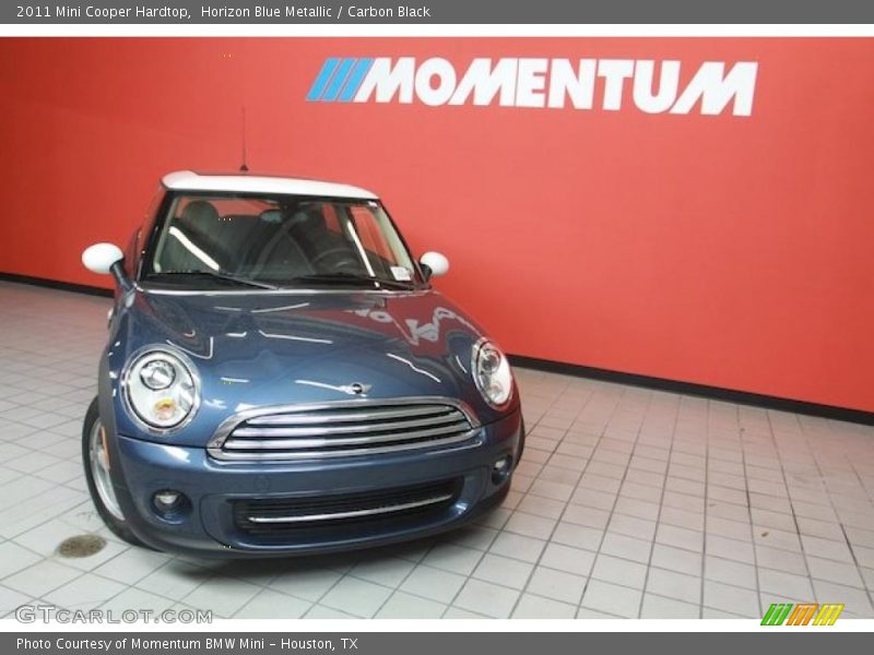 Horizon Blue Metallic / Carbon Black 2011 Mini Cooper Hardtop