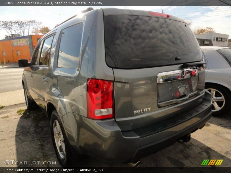 Sterling Gray Metallic / Gray 2009 Honda Pilot EX-L 4WD