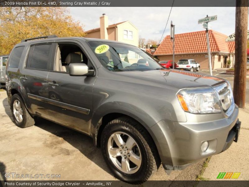 Sterling Gray Metallic / Gray 2009 Honda Pilot EX-L 4WD