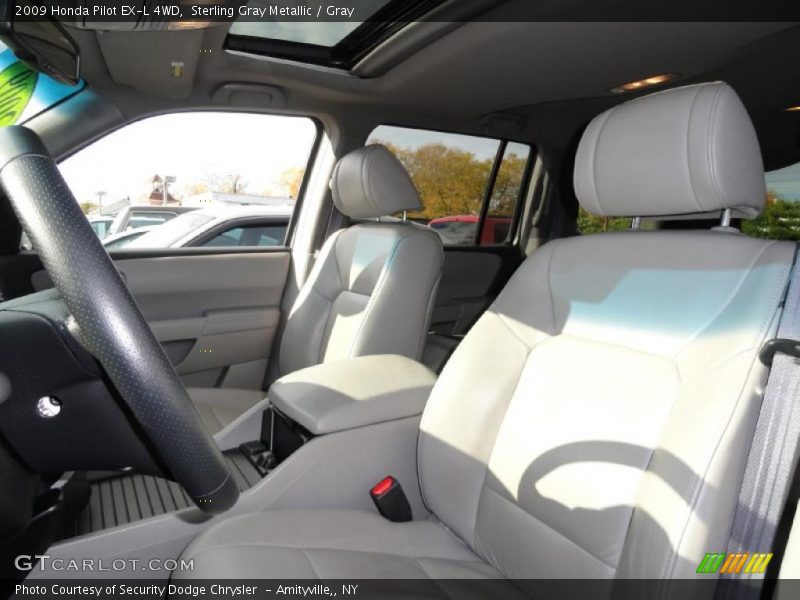 Sterling Gray Metallic / Gray 2009 Honda Pilot EX-L 4WD