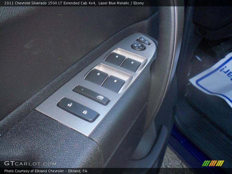 Laser Blue Metallic / Ebony 2011 Chevrolet Silverado 1500 LT Extended Cab 4x4
