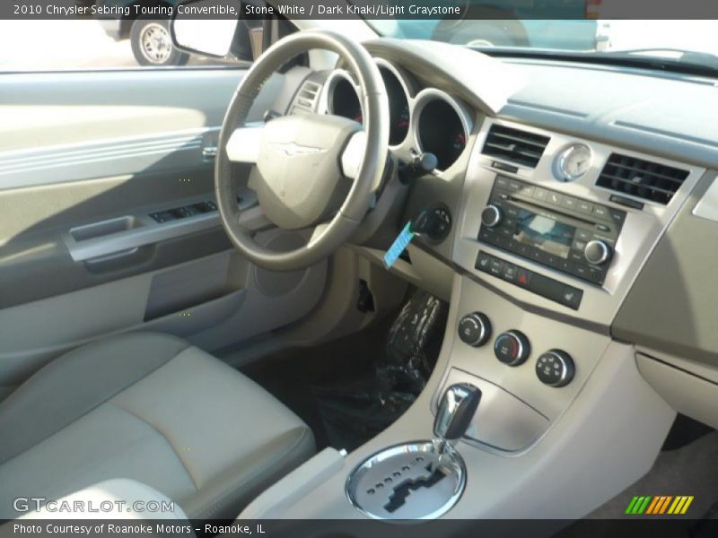  2010 Sebring Touring Convertible Dark Khaki/Light Graystone Interior