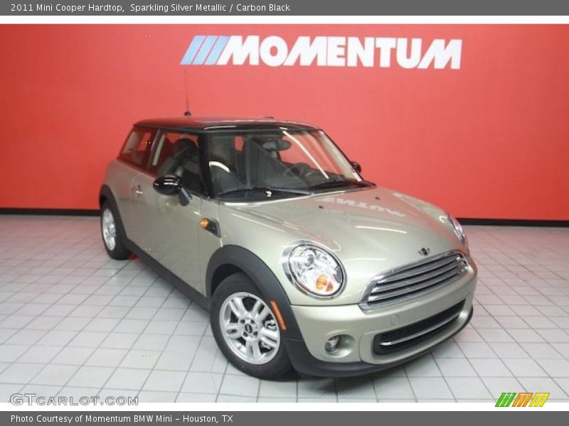 Sparkling Silver Metallic / Carbon Black 2011 Mini Cooper Hardtop