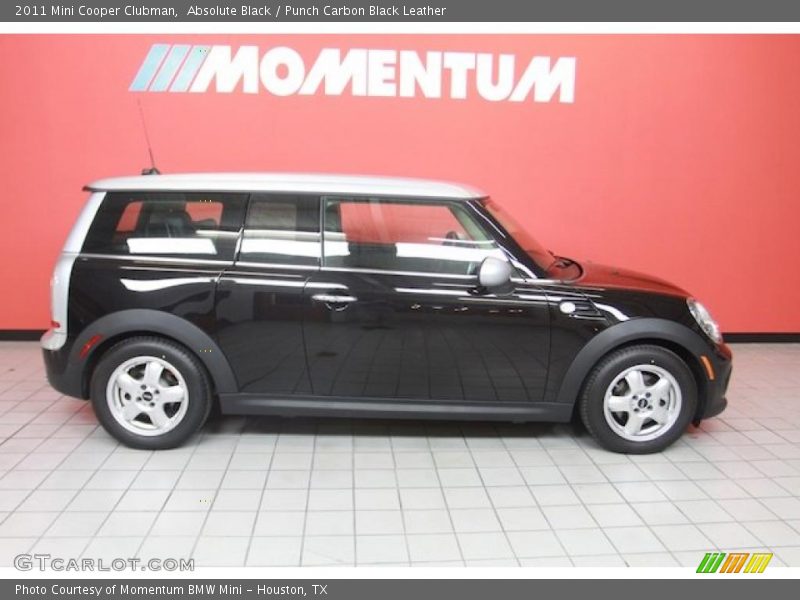 Absolute Black / Punch Carbon Black Leather 2011 Mini Cooper Clubman