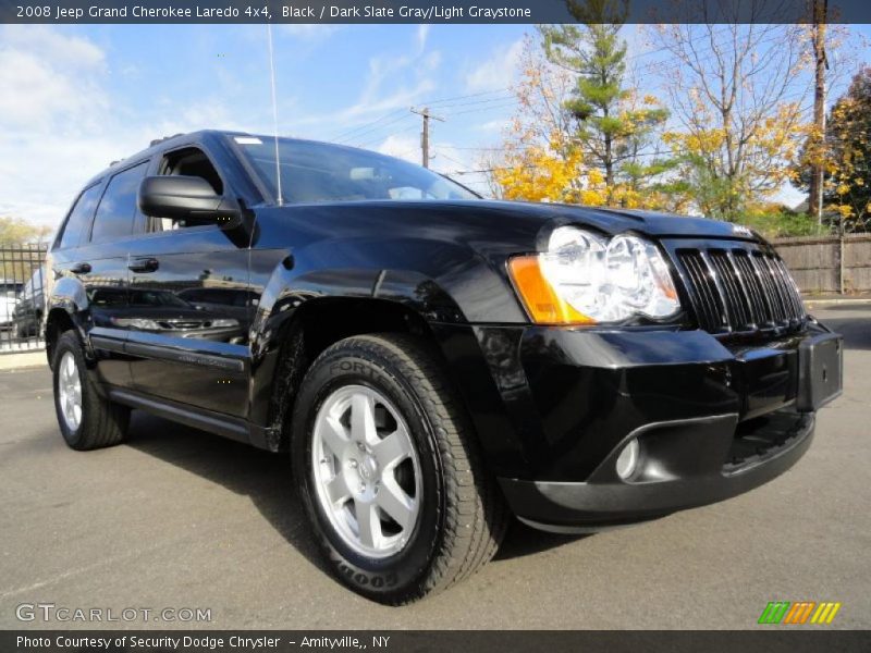 Black / Dark Slate Gray/Light Graystone 2008 Jeep Grand Cherokee Laredo 4x4