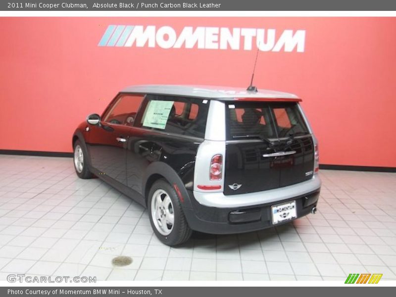 Absolute Black / Punch Carbon Black Leather 2011 Mini Cooper Clubman