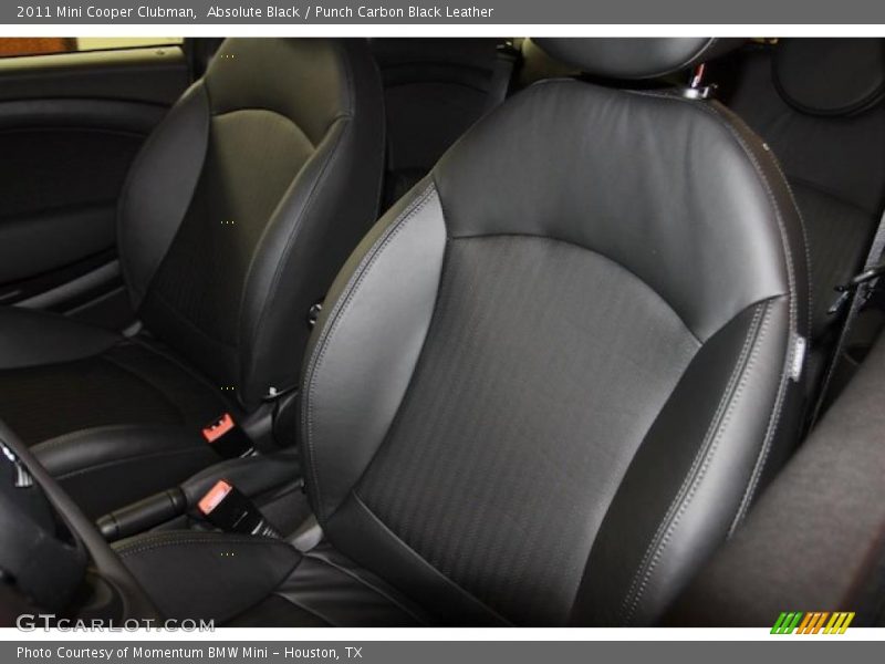  2011 Cooper Clubman Punch Carbon Black Leather Interior