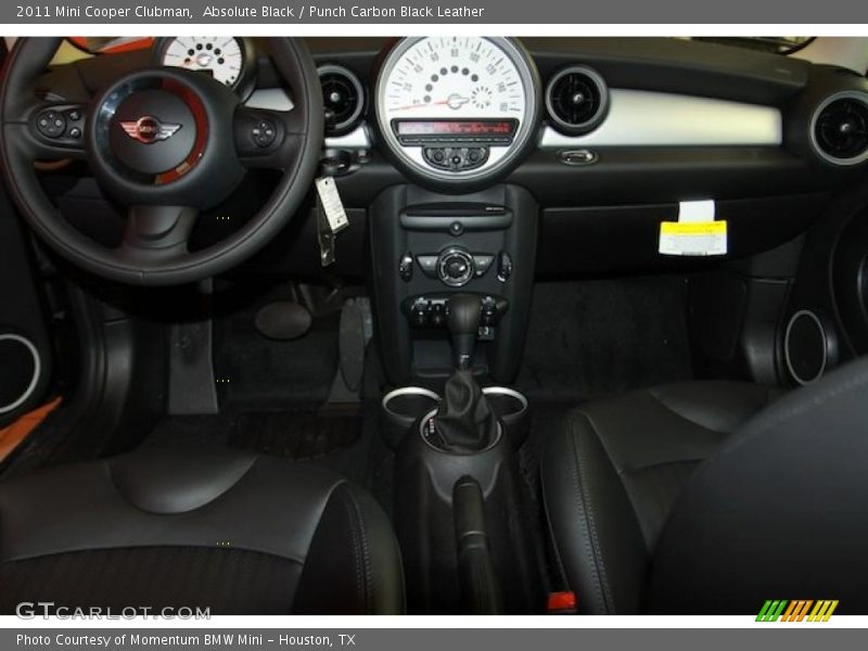 Absolute Black / Punch Carbon Black Leather 2011 Mini Cooper Clubman