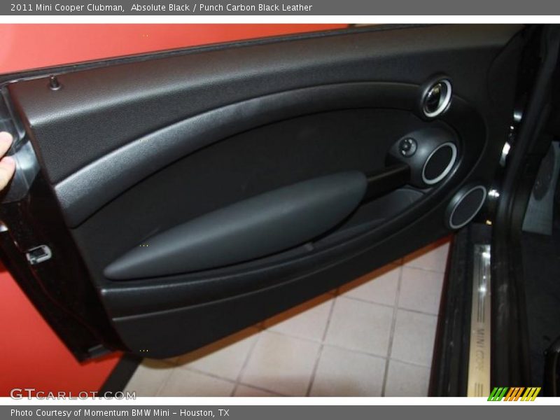 Absolute Black / Punch Carbon Black Leather 2011 Mini Cooper Clubman