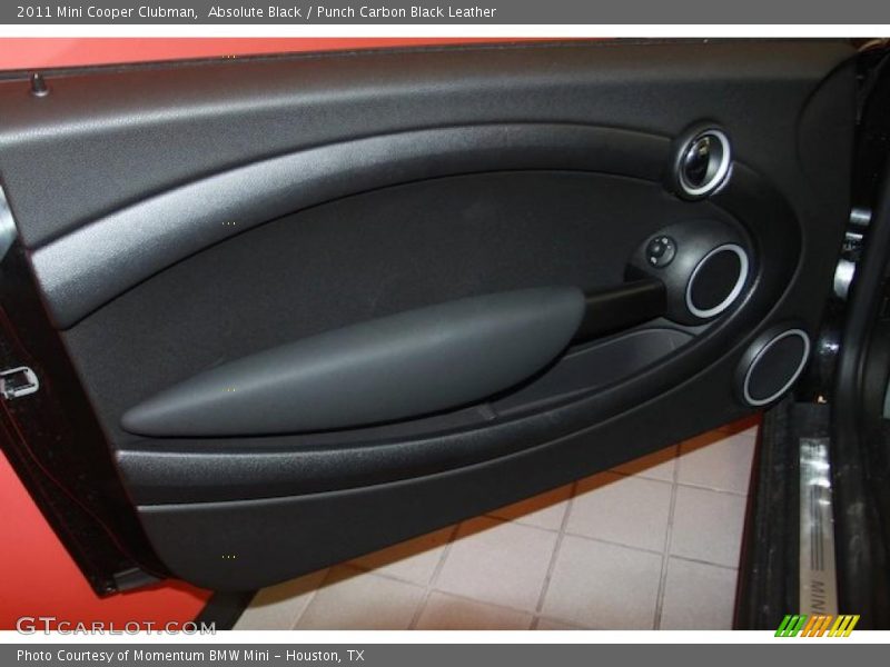 Absolute Black / Punch Carbon Black Leather 2011 Mini Cooper Clubman