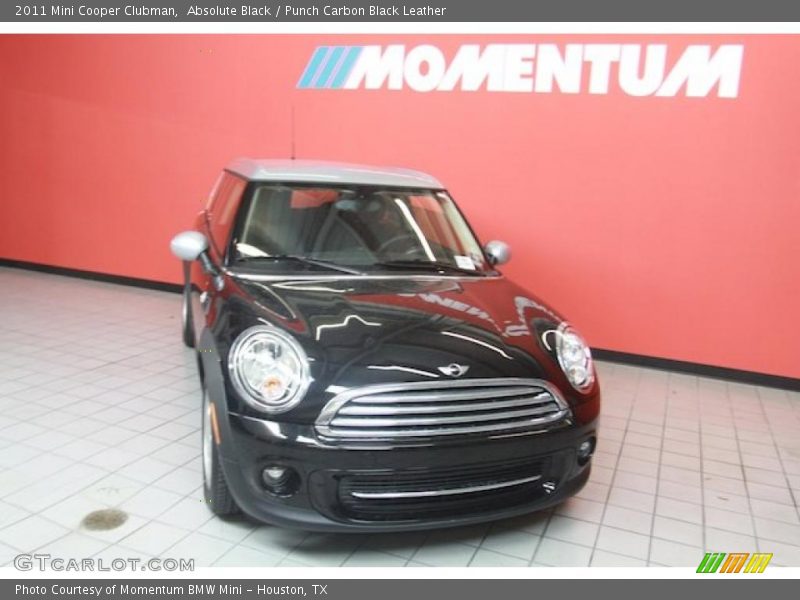 Absolute Black / Punch Carbon Black Leather 2011 Mini Cooper Clubman