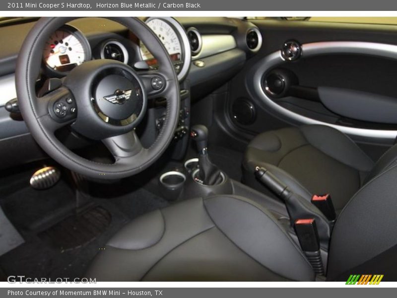  2011 Cooper S Hardtop Carbon Black Interior