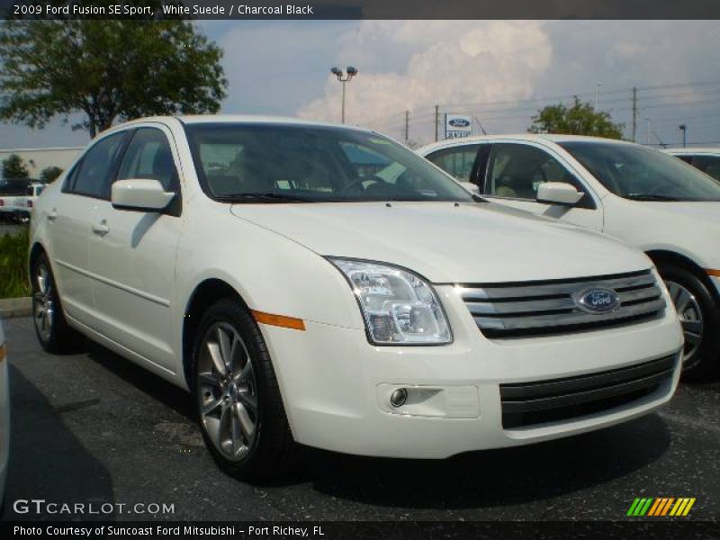 White Suede / Charcoal Black 2009 Ford Fusion SE Sport